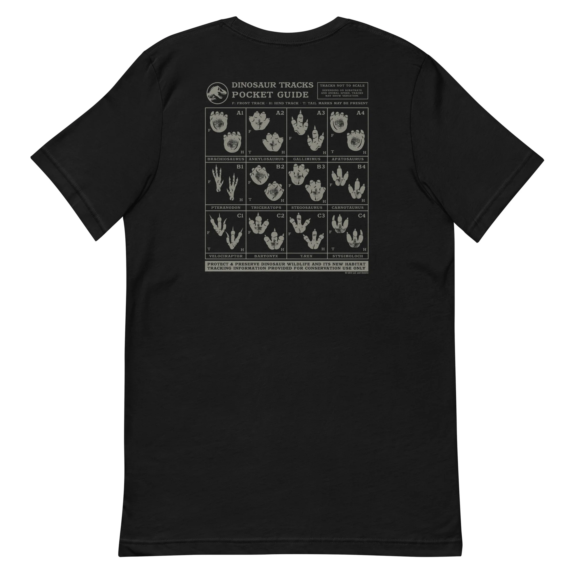 Jurassic Park National Parks Dinosaur Tracks T-Shirt