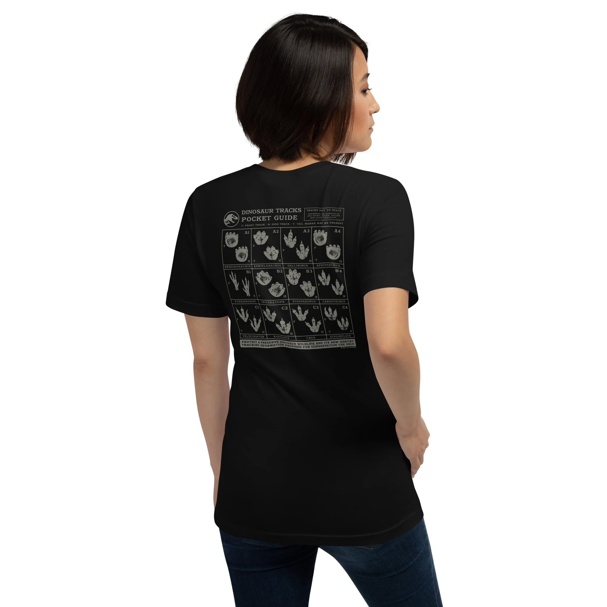 Jurassic Park National Parks Dinosaur Tracks T-Shirt 5 Jurassic Park National Parks Dinosaur Tracks T-Shirt