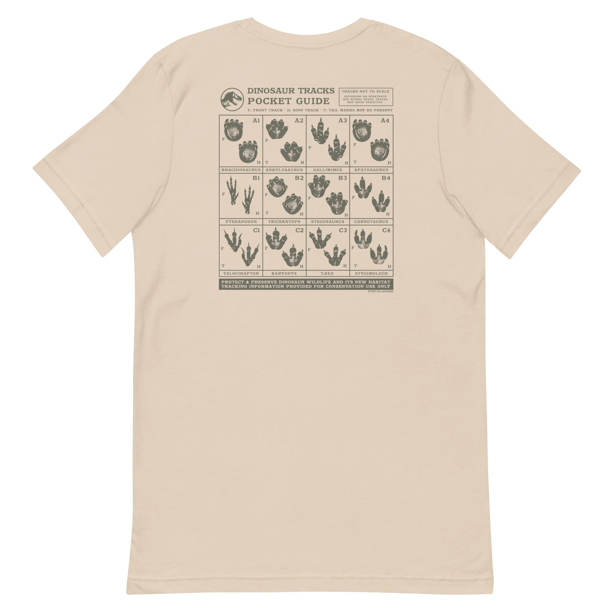 Jurassic Park National Parks Dinosaur Tracks T-Shirt 8 Jurassic Park National Parks Dinosaur Tracks T-Shirt