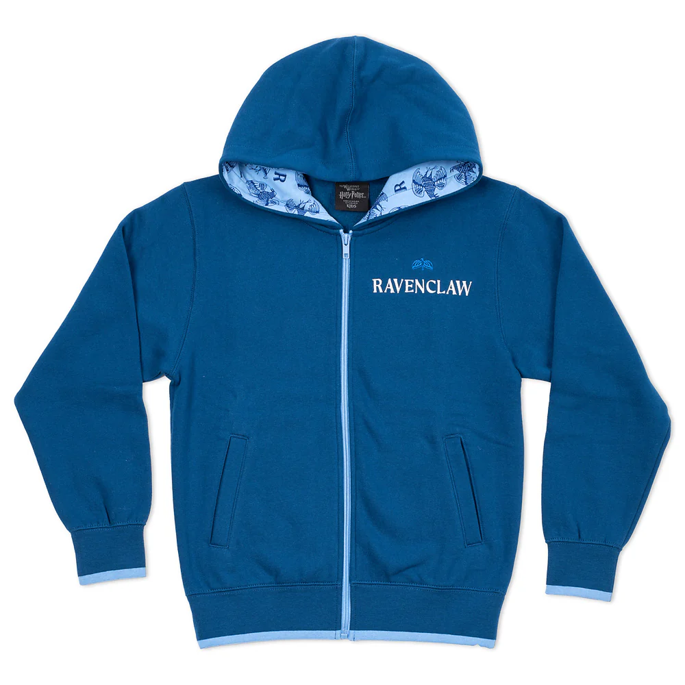 Harry Potter™ Youth Zip-Up Fleece Hoodie of Ravenclaw™ Logo