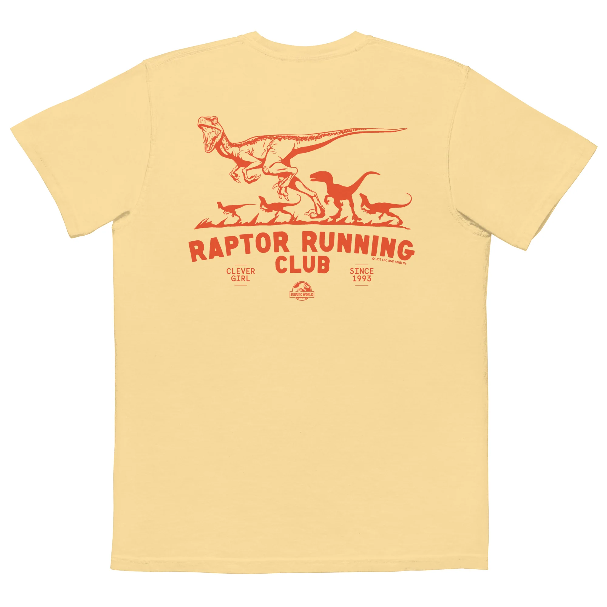 Jurassic World Raptor Running Club Comfort Colors T-Shirt