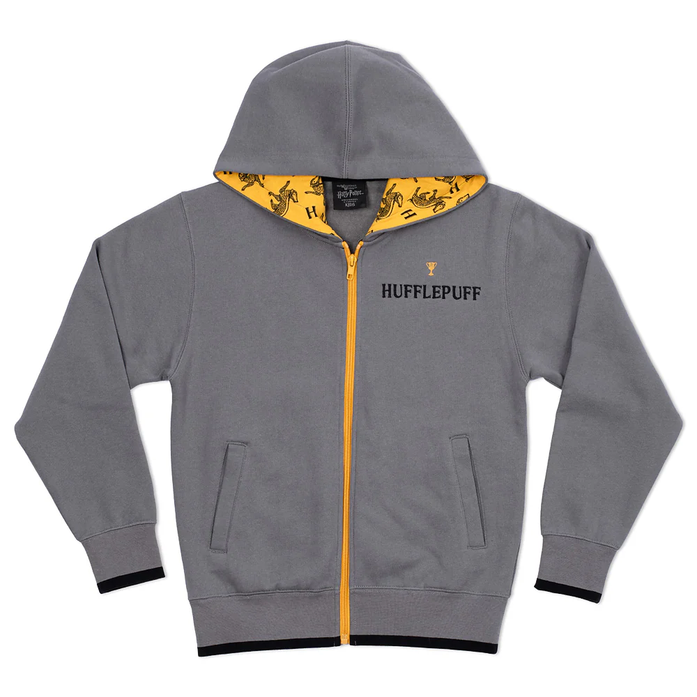 Harry Potter™ Youth Zip-Up Fleece Hoodie of Hufflepuff™ Logo