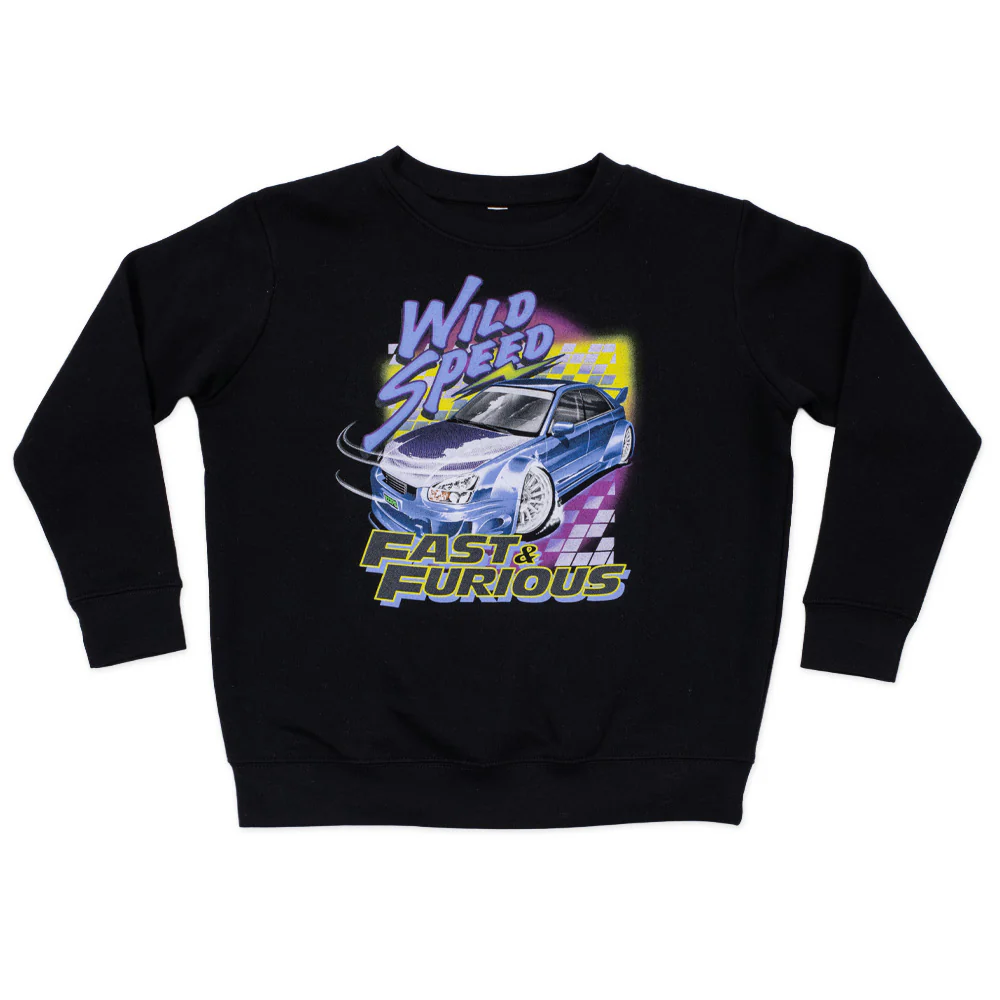 Fast & Furious Youth Crewneck Sweatshirt "Wild Speed"