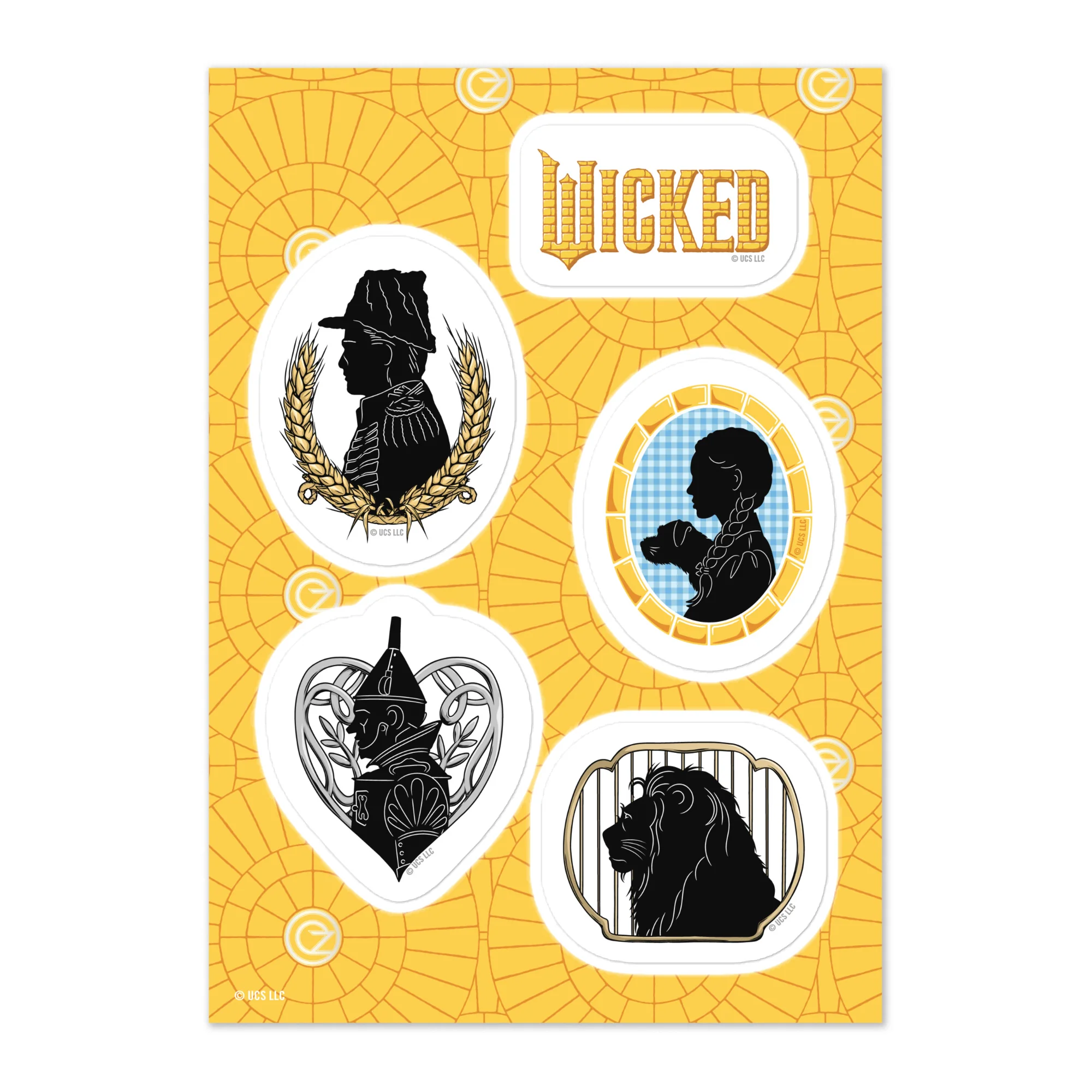 Wicked: For Good Follow The Yellow Brick Road Sticker Sheet