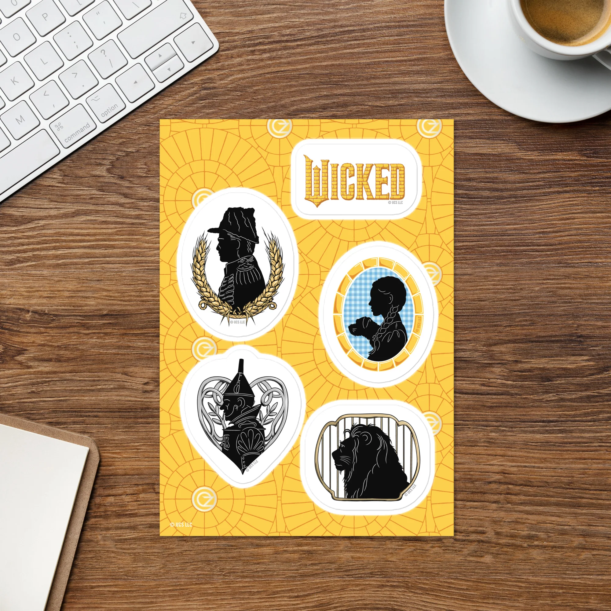 Wicked: For Good Follow The Yellow Brick Road Sticker Sheet