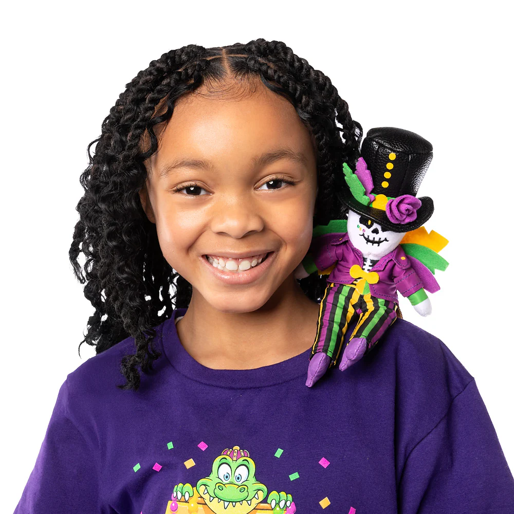 Home 6 Mardi Gras Shoulder Plush of Baron Tonton