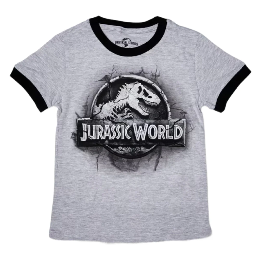 Jurassic World Stone Logo Youth T-Shirt