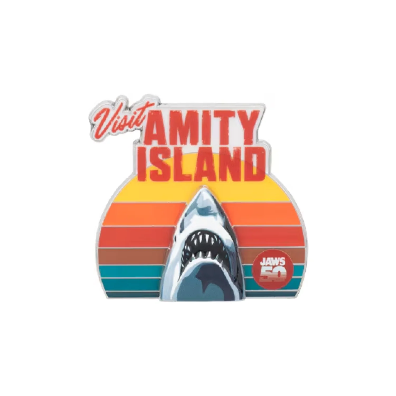 Jaws 50th Anniversary Amity Island 3D Pin