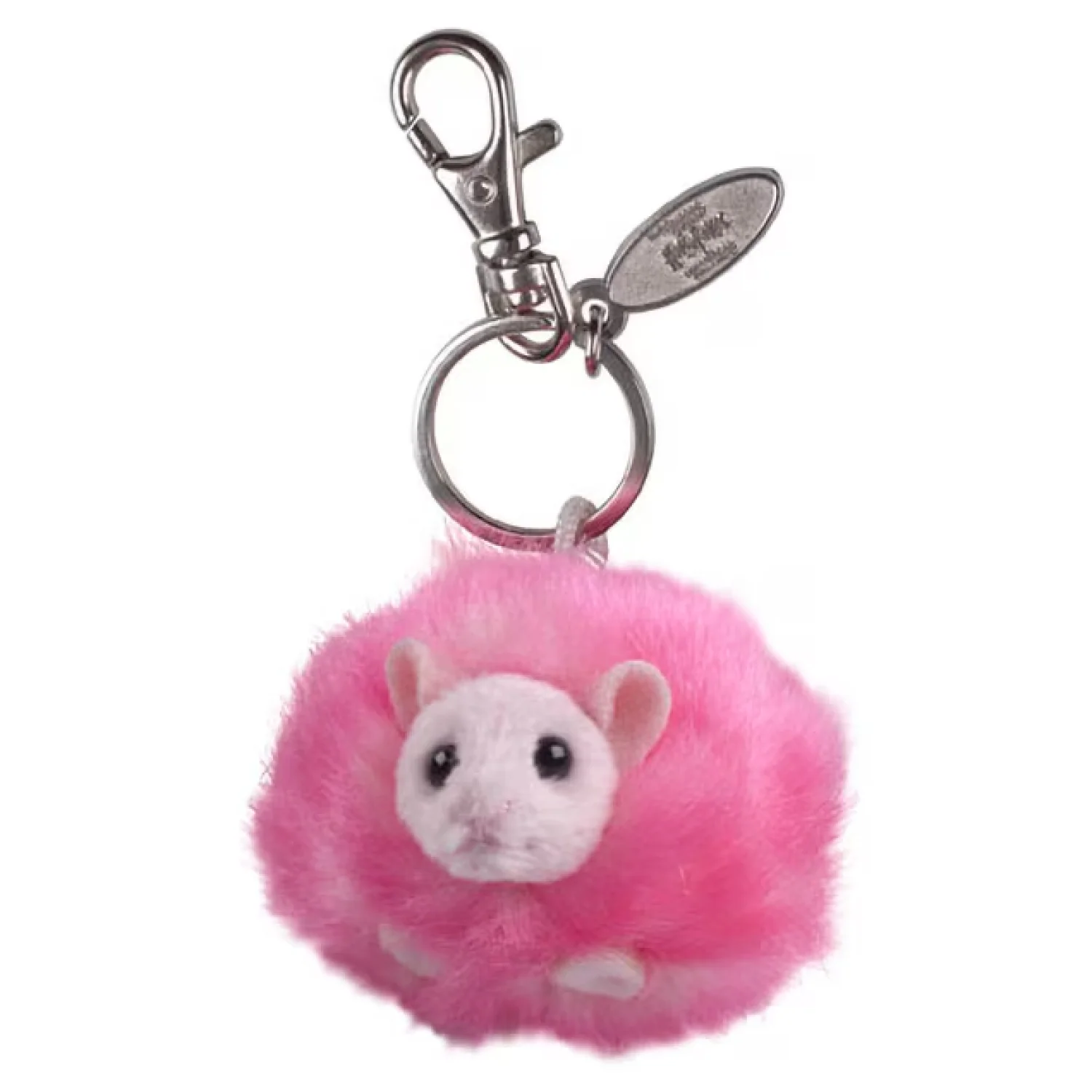 Pink Pygmy Puff Plush Keychain