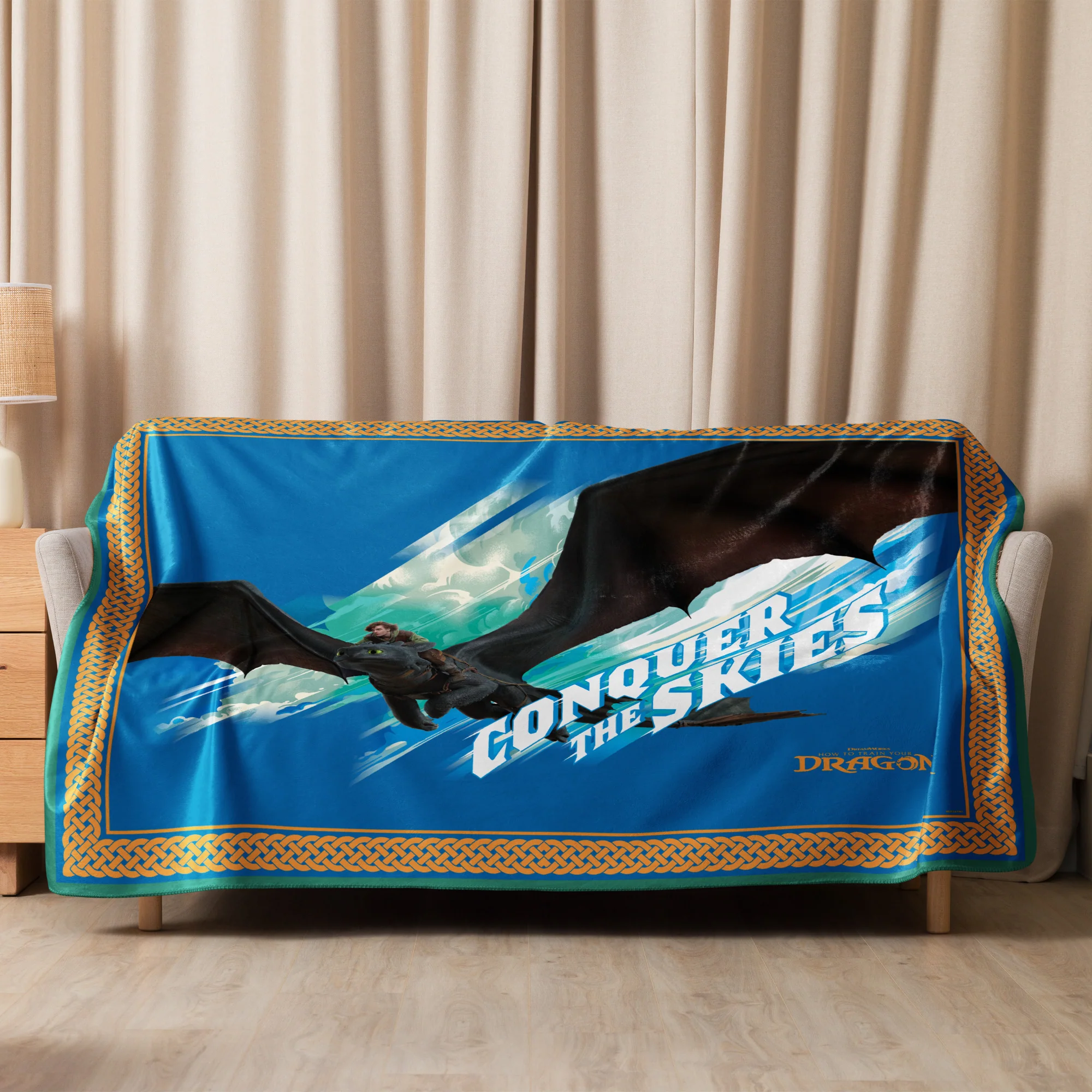 How to Train Your Dragon Conquer the Skies Sherpa Blanket 4 How to Train Your Dragon Conquer the Skies Sherpa Blanket