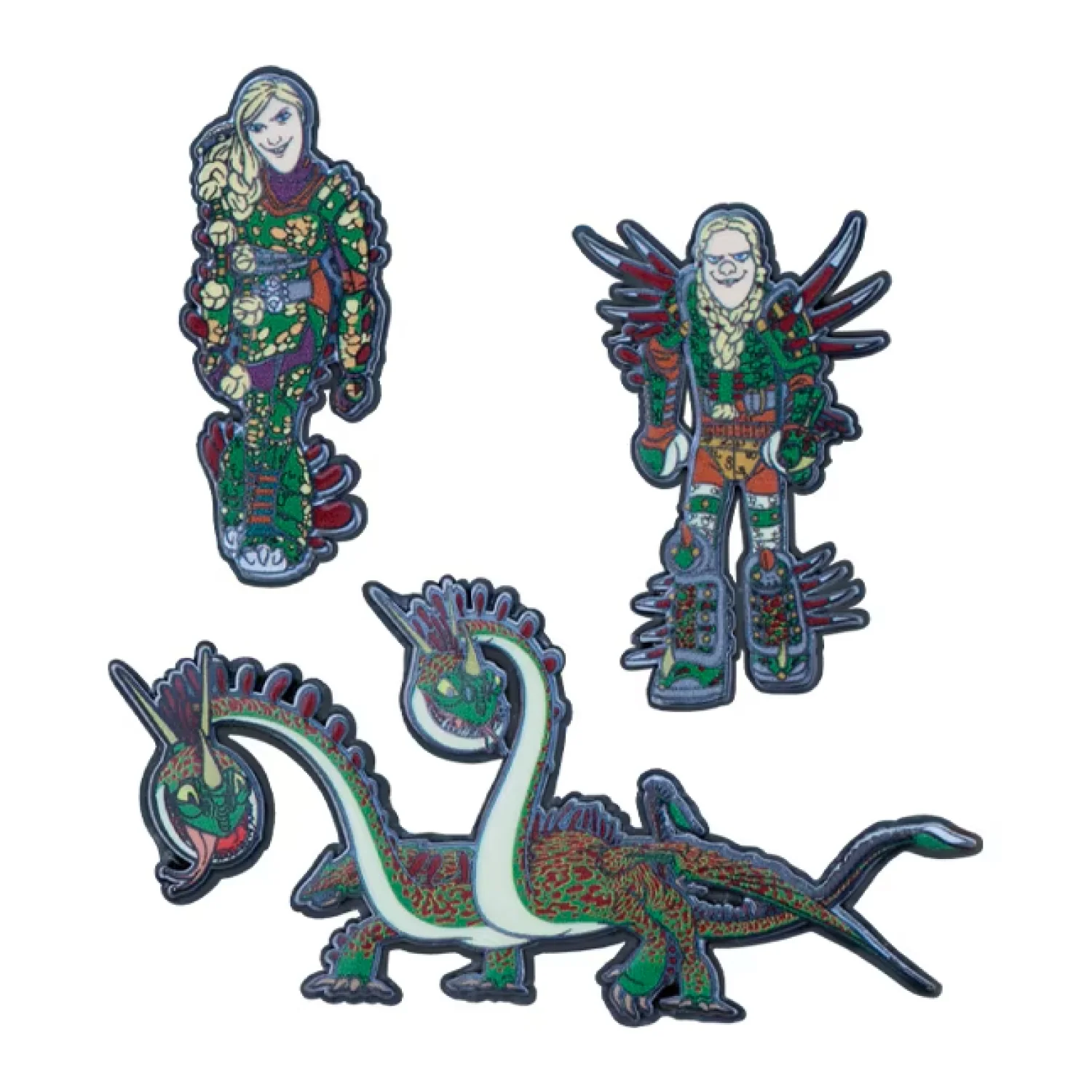 How To Train Your Dragon Thorston twins with Barf & Belch Pin Set