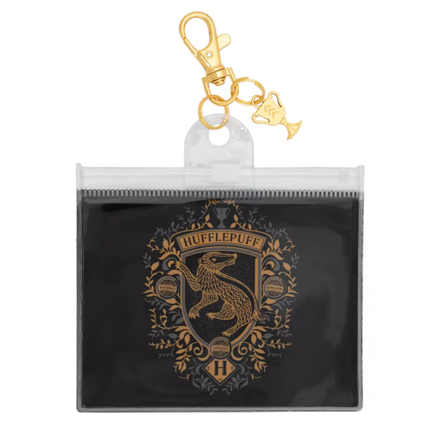 Hufflepuff™ Mascot Crest Lanyard Pouch