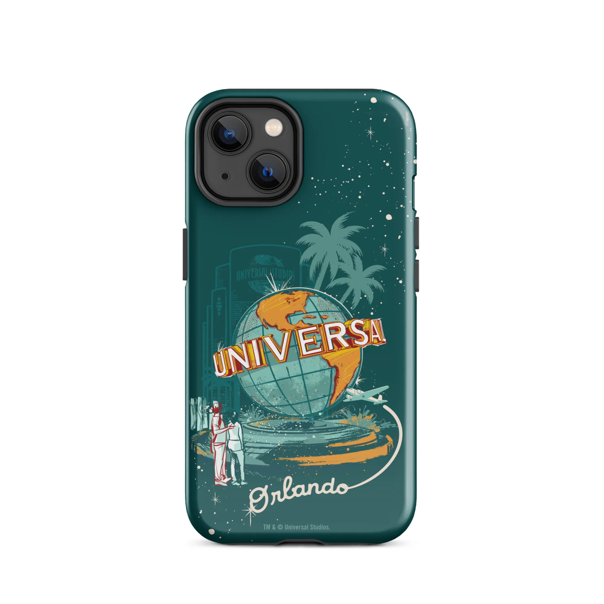 Universal Orlando Resort Vintage Globe iPhone Tough Case 15 Universal Orlando Resort Vintage Globe iPhone Tough Case