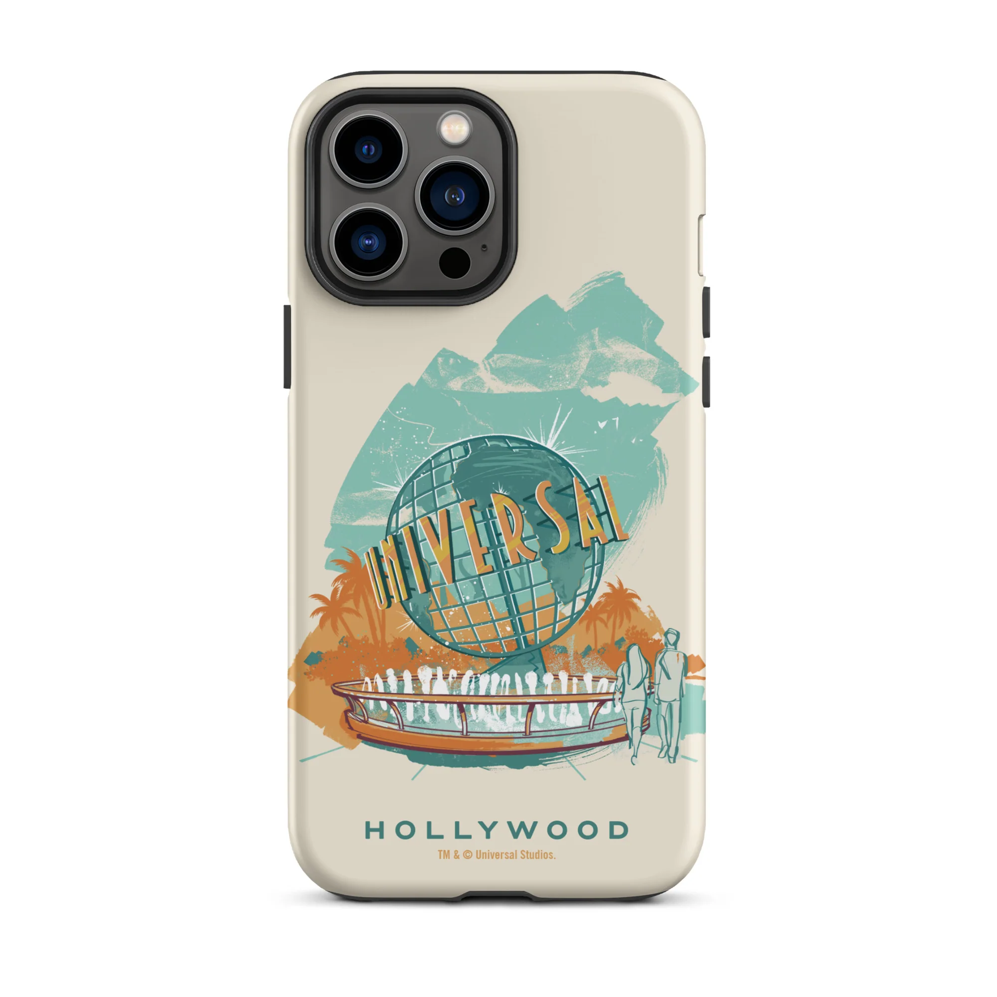 Universal Studios Hollywood Vintage Globe iPhone Tough Case 13 Universal Studios Hollywood Vintage Globe iPhone Tough Case