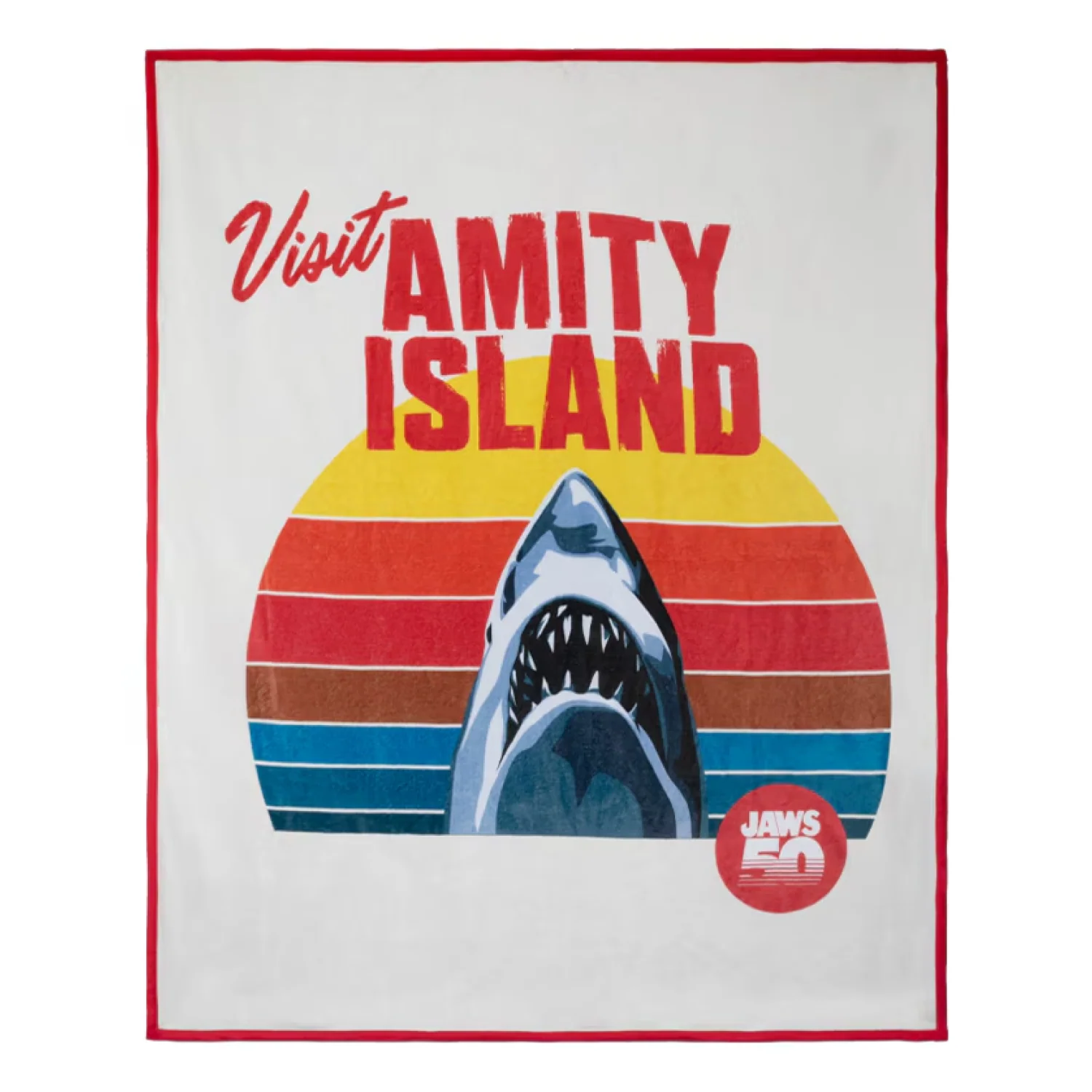 Jaws 50th Anniversary Amity Island Blanket