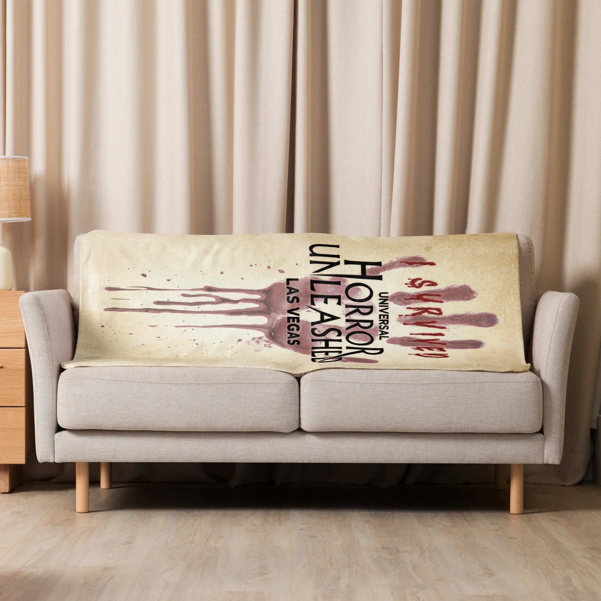 Universal Horror Unleashed I Survived Sherpa Blanket
