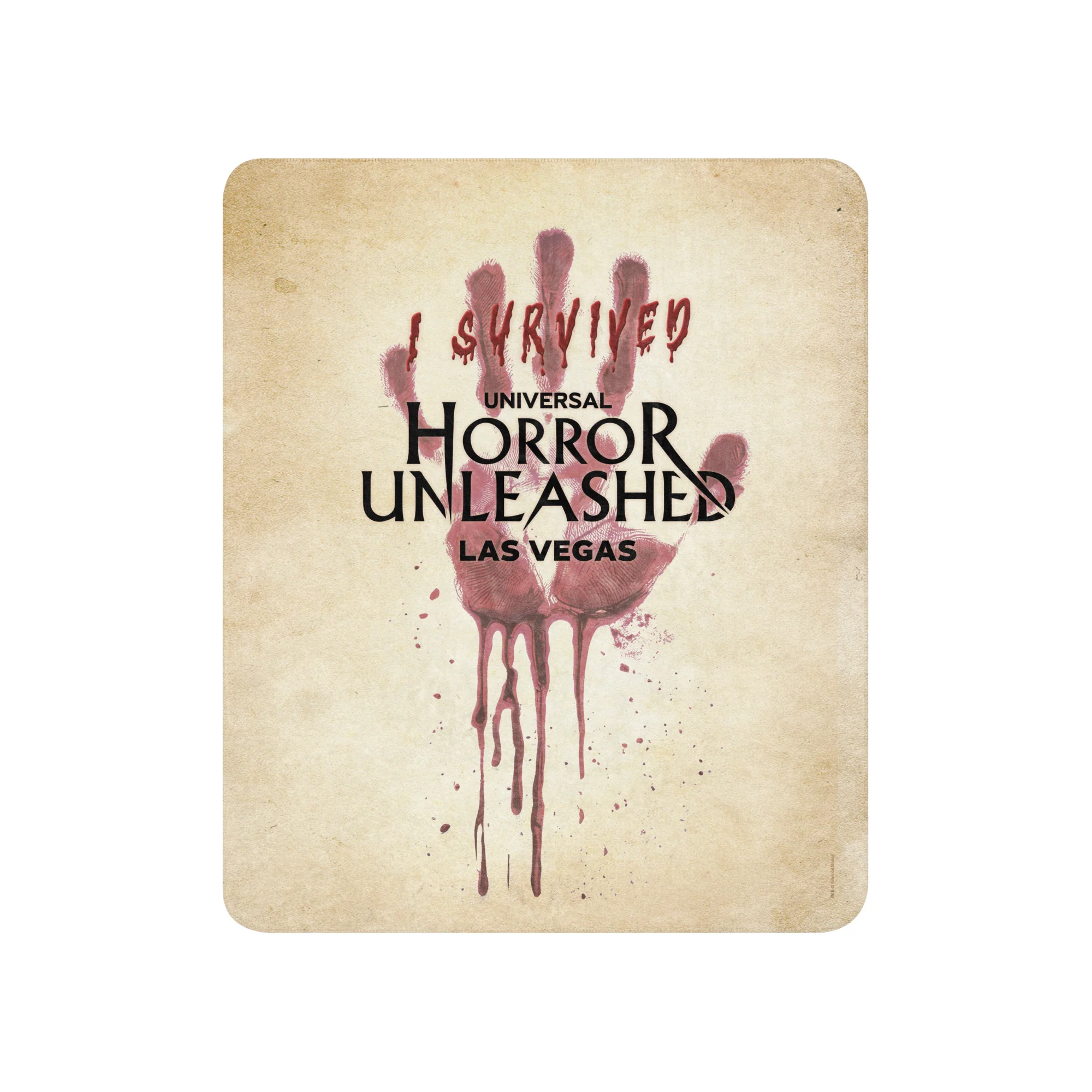 Universal Horror Unleashed I Survived Sherpa Blanket 6 Universal Horror Unleashed I Survived Sherpa Blanket