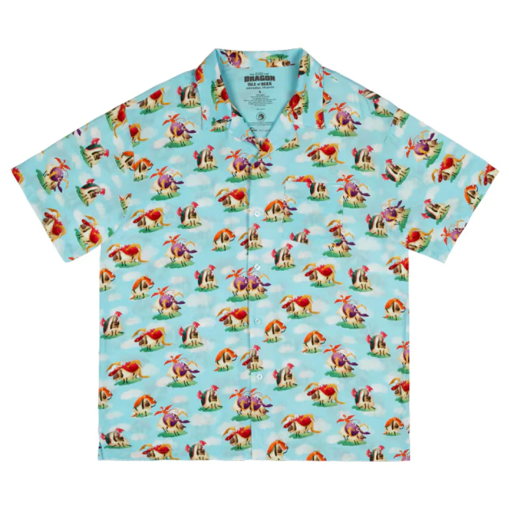 How To Train Your Dragon Sheep Button-Up Shirt