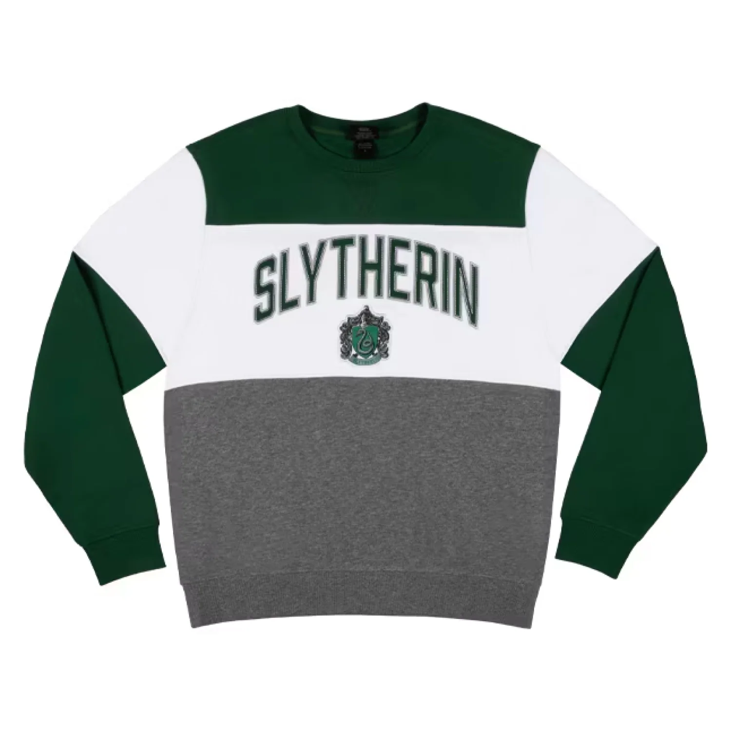 Slytherin™ Color Block Crew Neck Sweatshirt