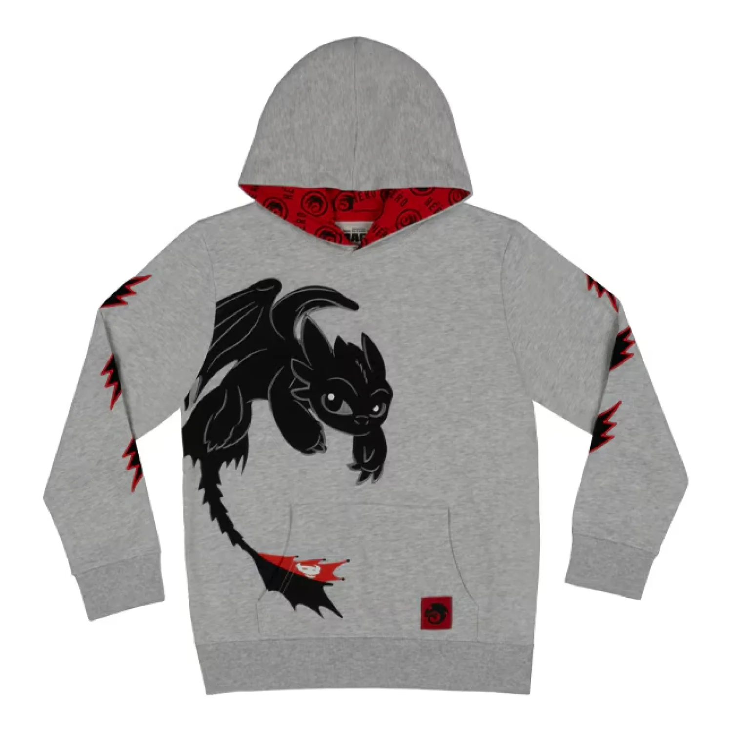 How To Train Your Dragon Toothless Lightning Bolt Youth Hooded Sweatshirt