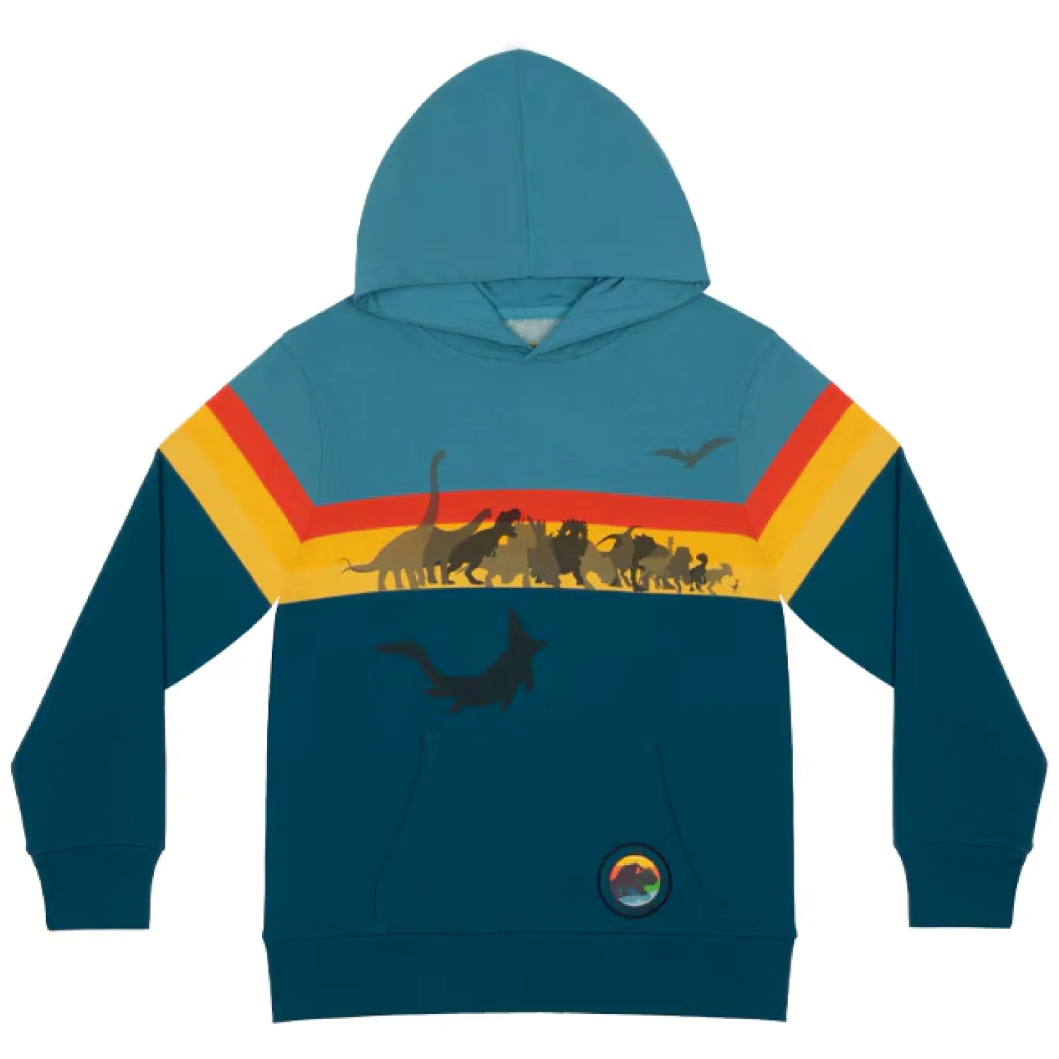 Jurassic Park Sea Land Air Youth Hooded Fleece