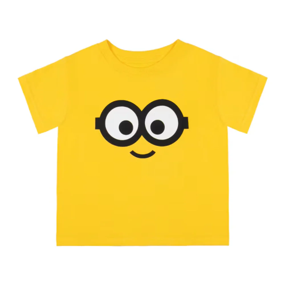 Despicable Me Two Eye Minion Face Toddler T-Shirt 5 Despicable Me Two Eye Minion Face Toddler T-Shirt