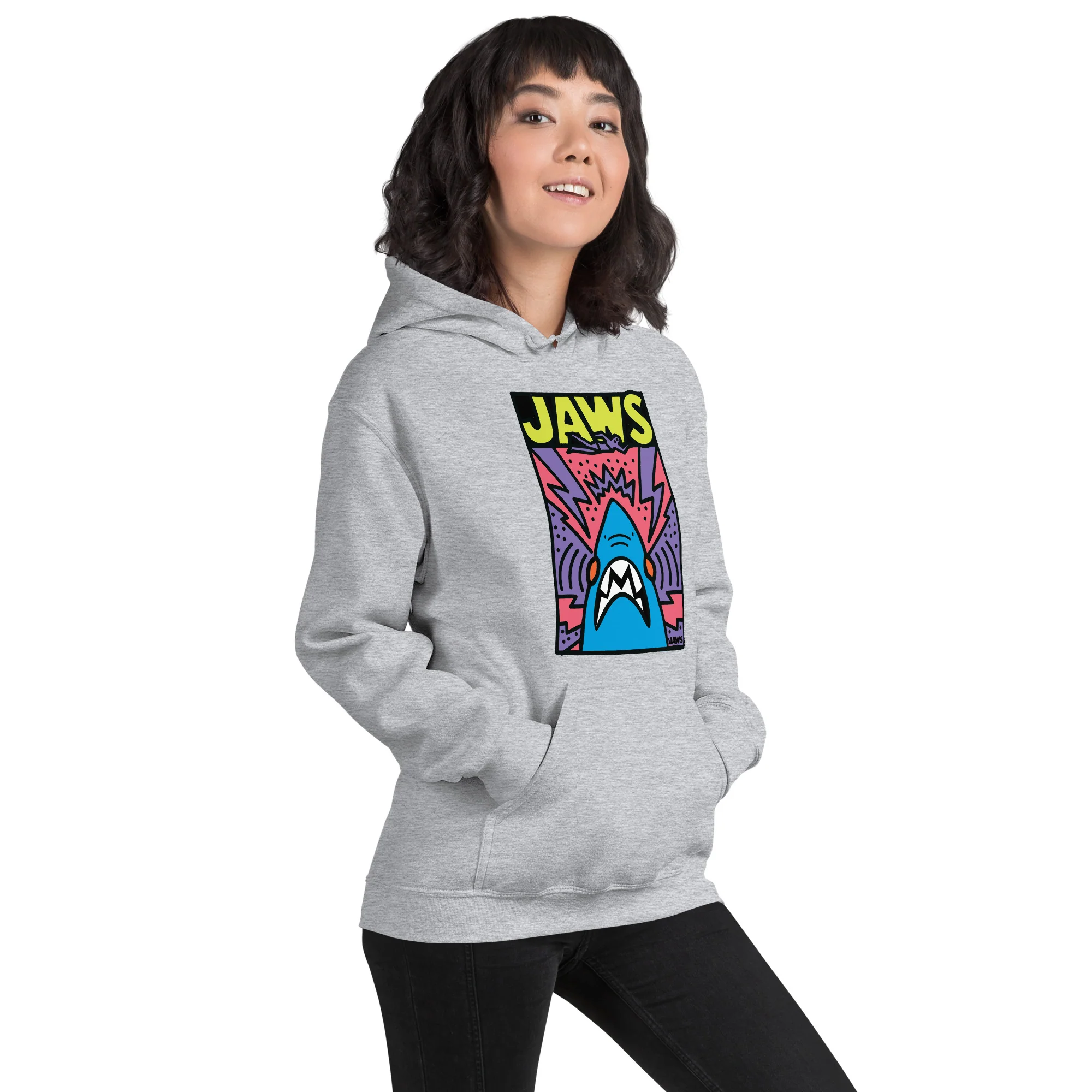 Jaws Movie Poster Doodle Hoodie