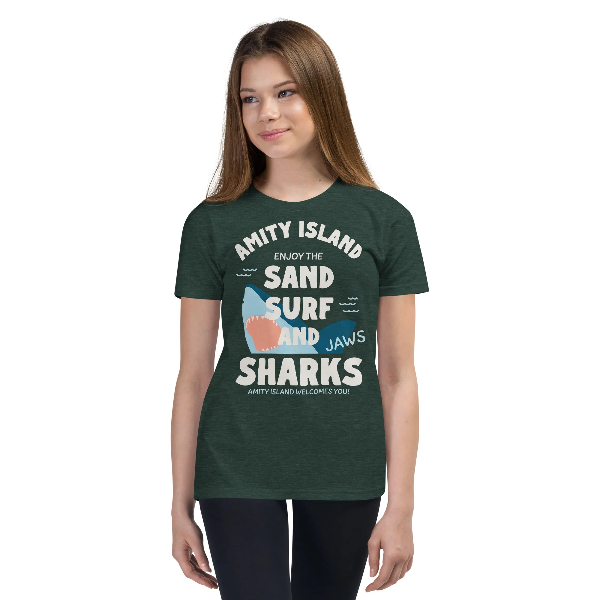 Jaws Sand Surf & Sharks Youth T-Shirt 2 Jaws Sand Surf & Sharks Youth T-Shirt