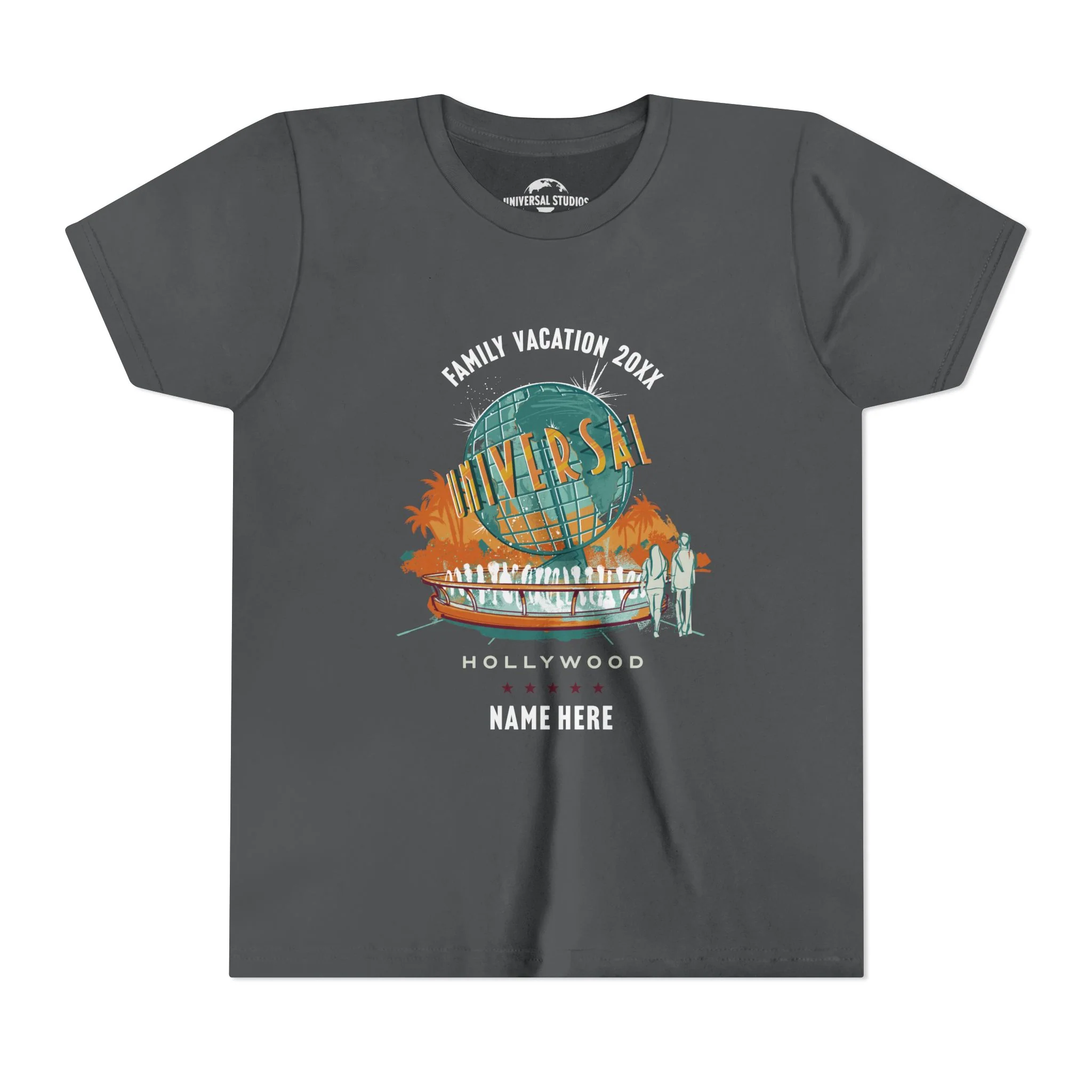 Universal Studios Hollywood Vintage Globe Personalized Youth T-Shirt