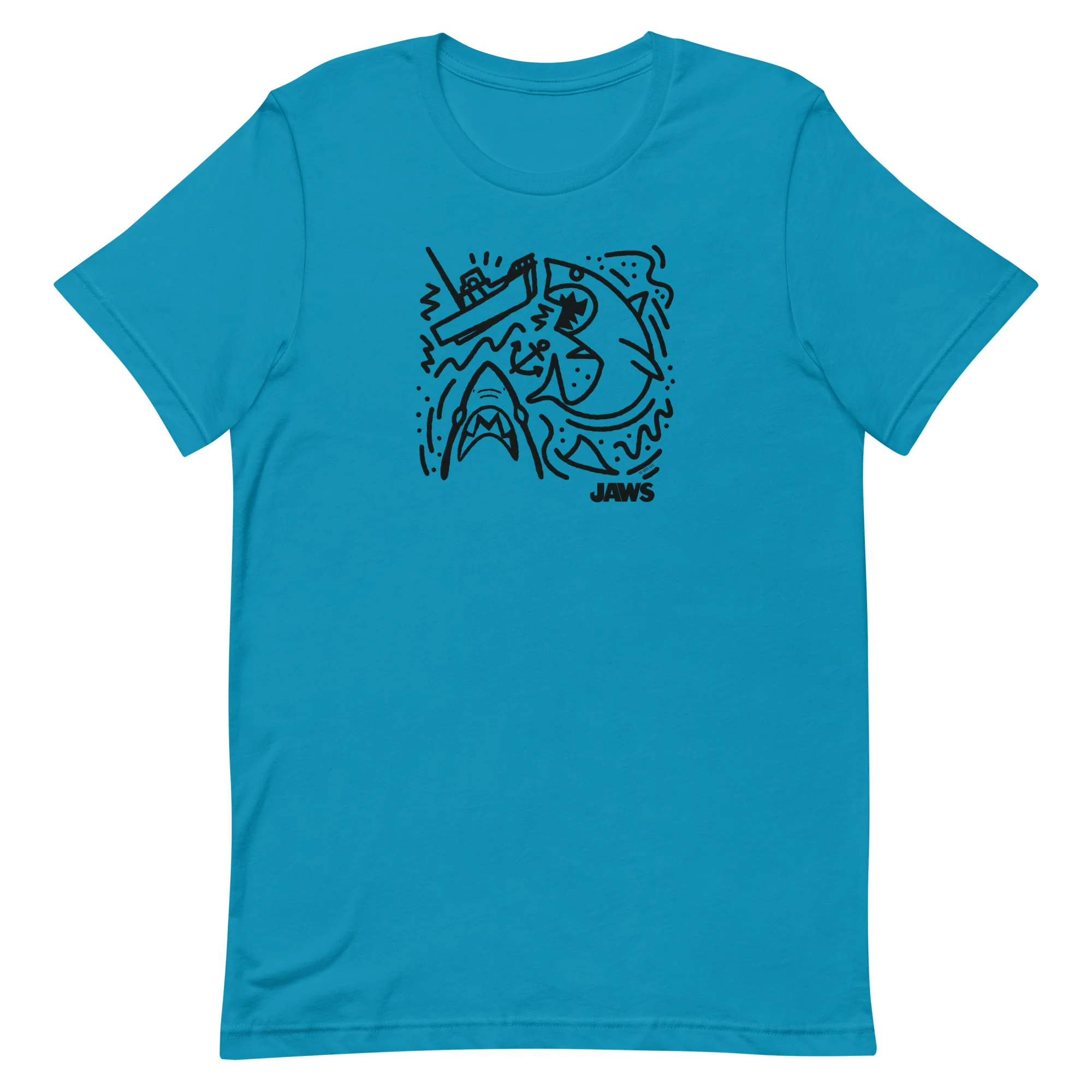 Jaws Boat Doodle T-Shirt
