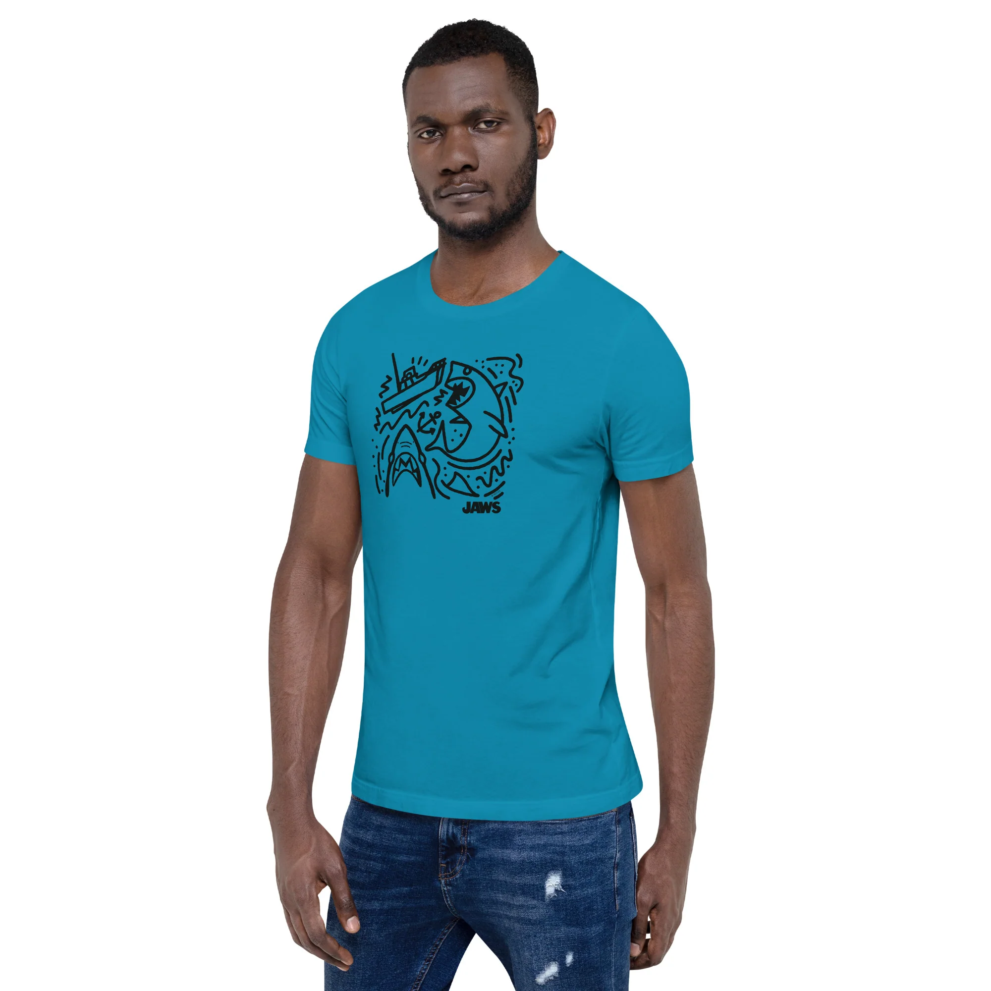 Jaws Boat Doodle T-Shirt 3 Jaws Boat Doodle T-Shirt