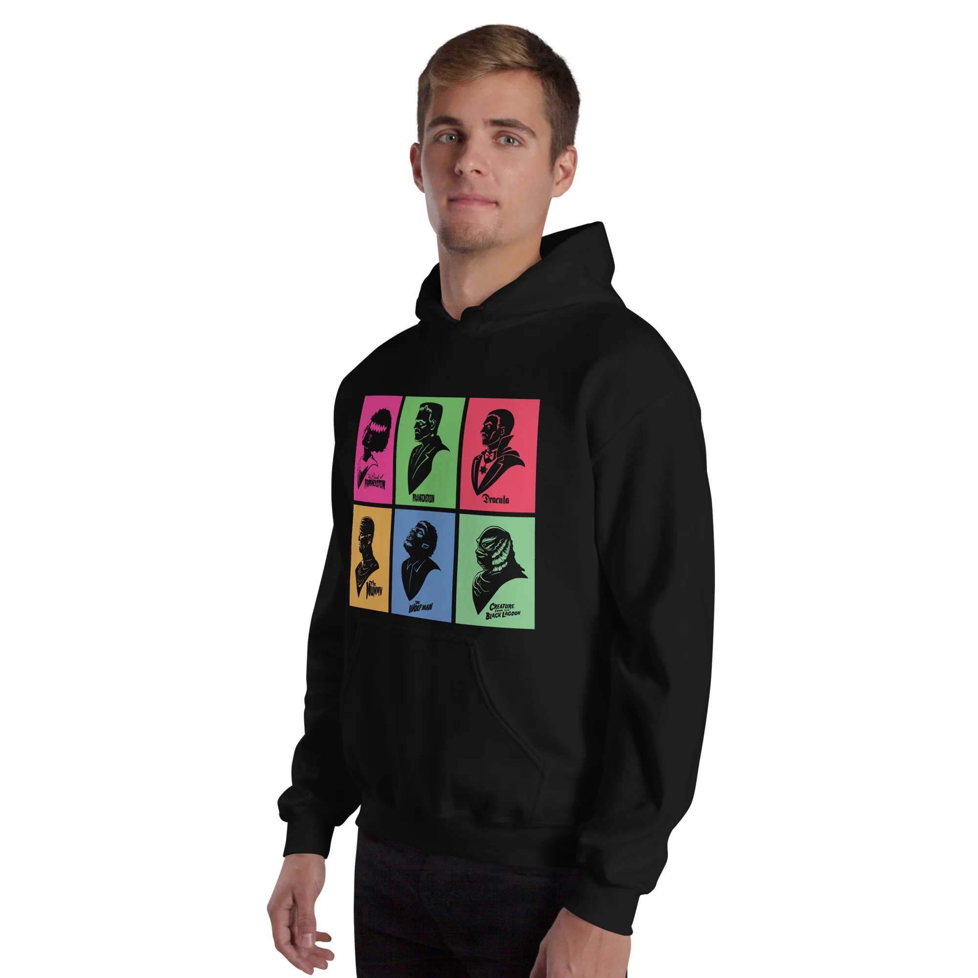 Universal Monsters Mash Up Grid Hoodie