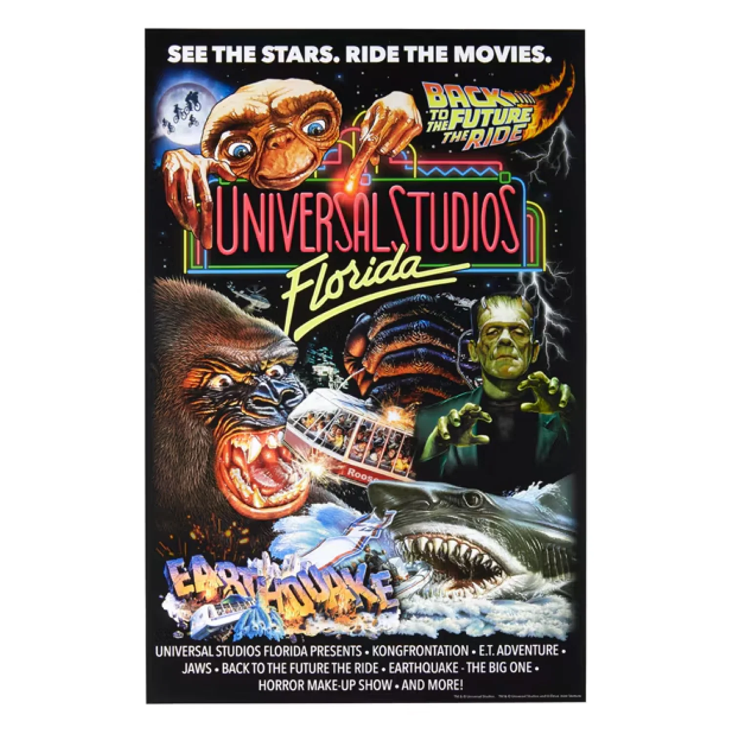 Universal Studios Florida Retro Marquee Poster