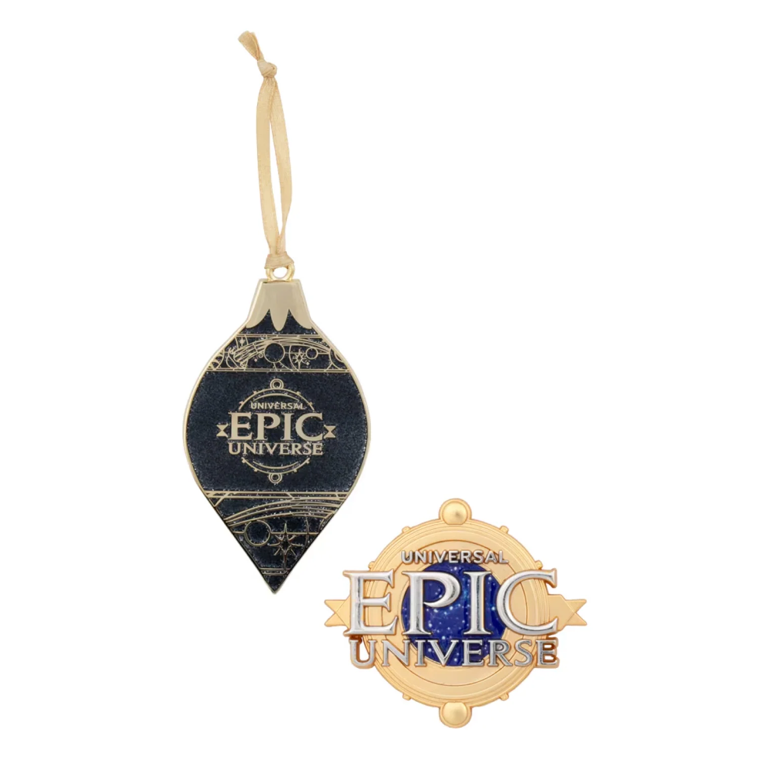 Epic Universe Emblem Pin & Ornament Set