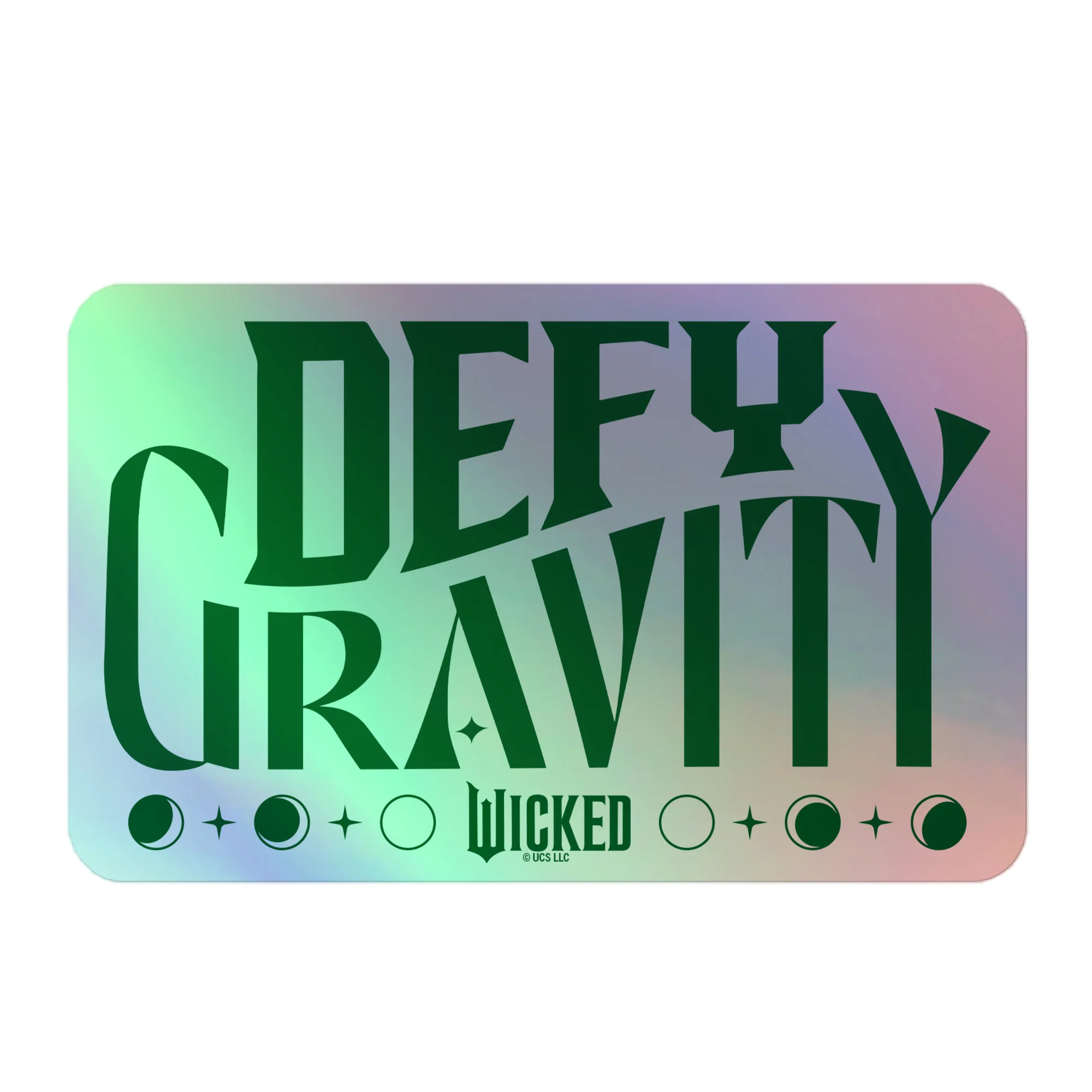 Wicked Defy Gravity Holographic Sticker
