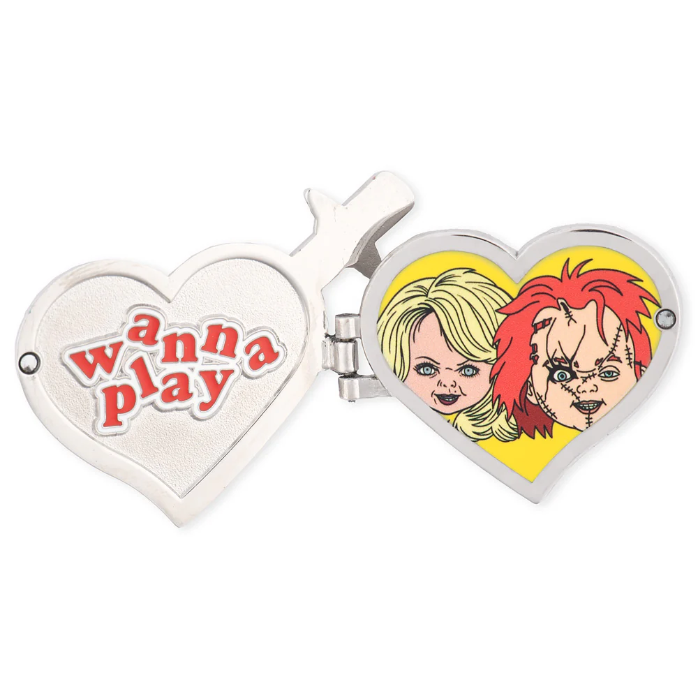 Chucky Loungefly Heart Locket Pin