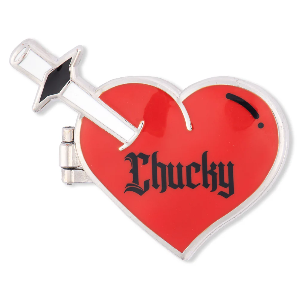 Chucky Loungefly Heart Locket Pin