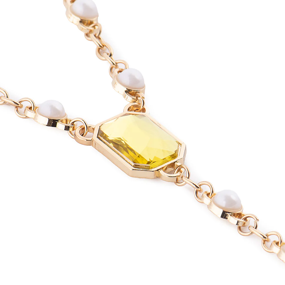 Harry Potter™ Necklace of Hufflepuff™ Crest with Pearl 4 Harry Potter™ Necklace of Hufflepuff™ Crest with Pearl