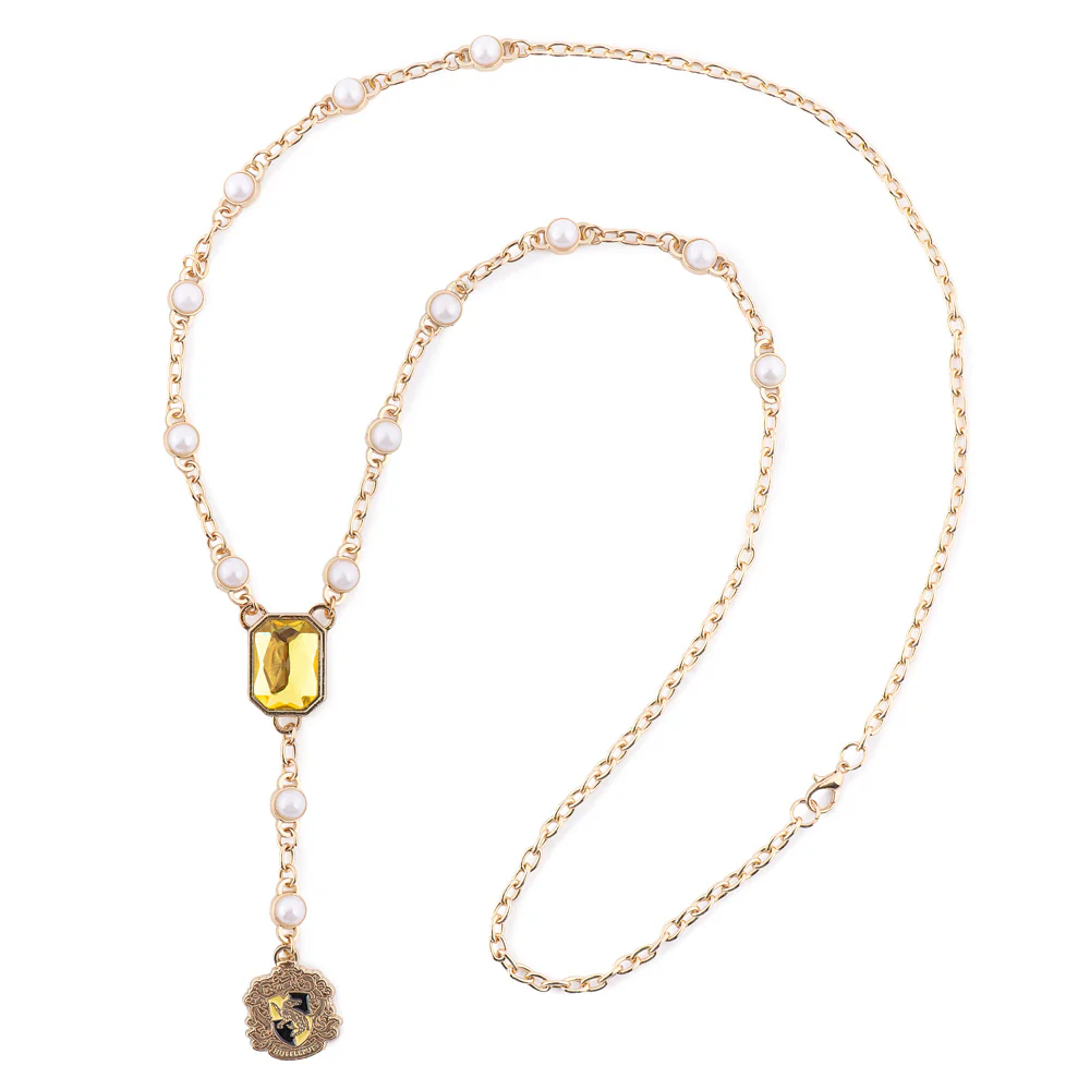 Harry Potter™ Necklace of Hufflepuff™ Crest with Pearl 6 Harry Potter™ Necklace of Hufflepuff™ Crest with Pearl