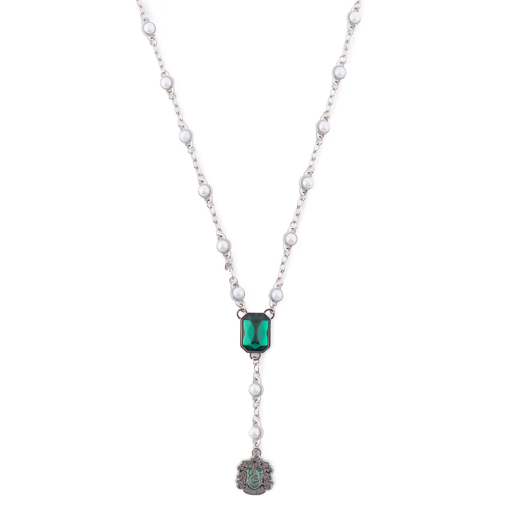 Harry Potter™ Necklace of Slytherin™ Crest with Pearl