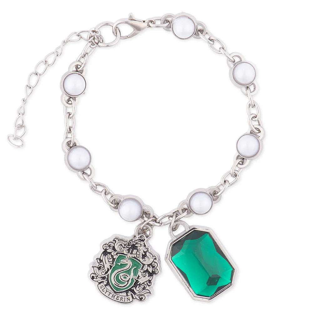 Harry Potter™ Bracelet of Slytherin™ Crest with Pearl
