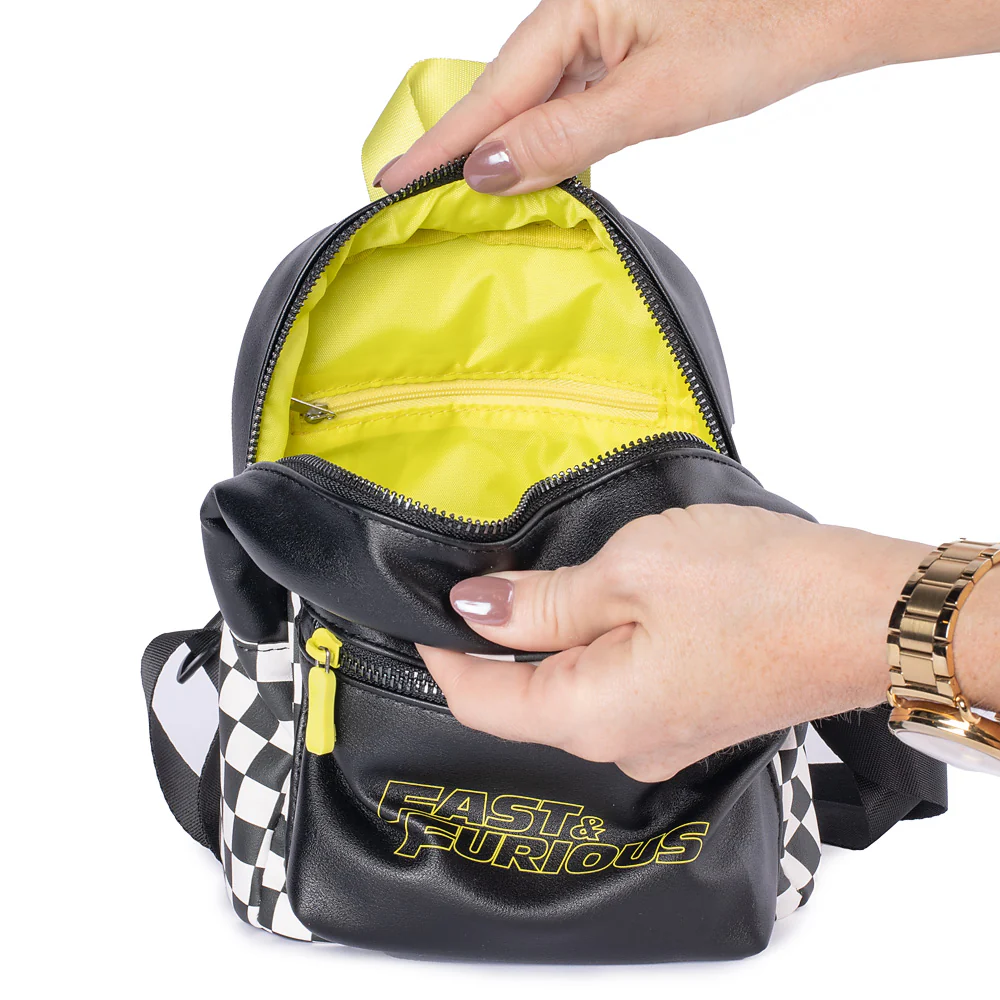 Fast & Furious Checkerboard Mini Backpack