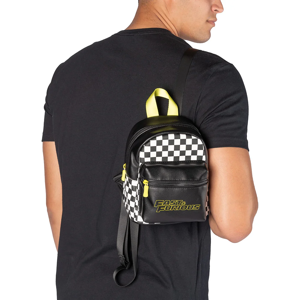 Fast & Furious Checkerboard Mini Backpack 5 Fast & Furious Checkerboard Mini Backpack