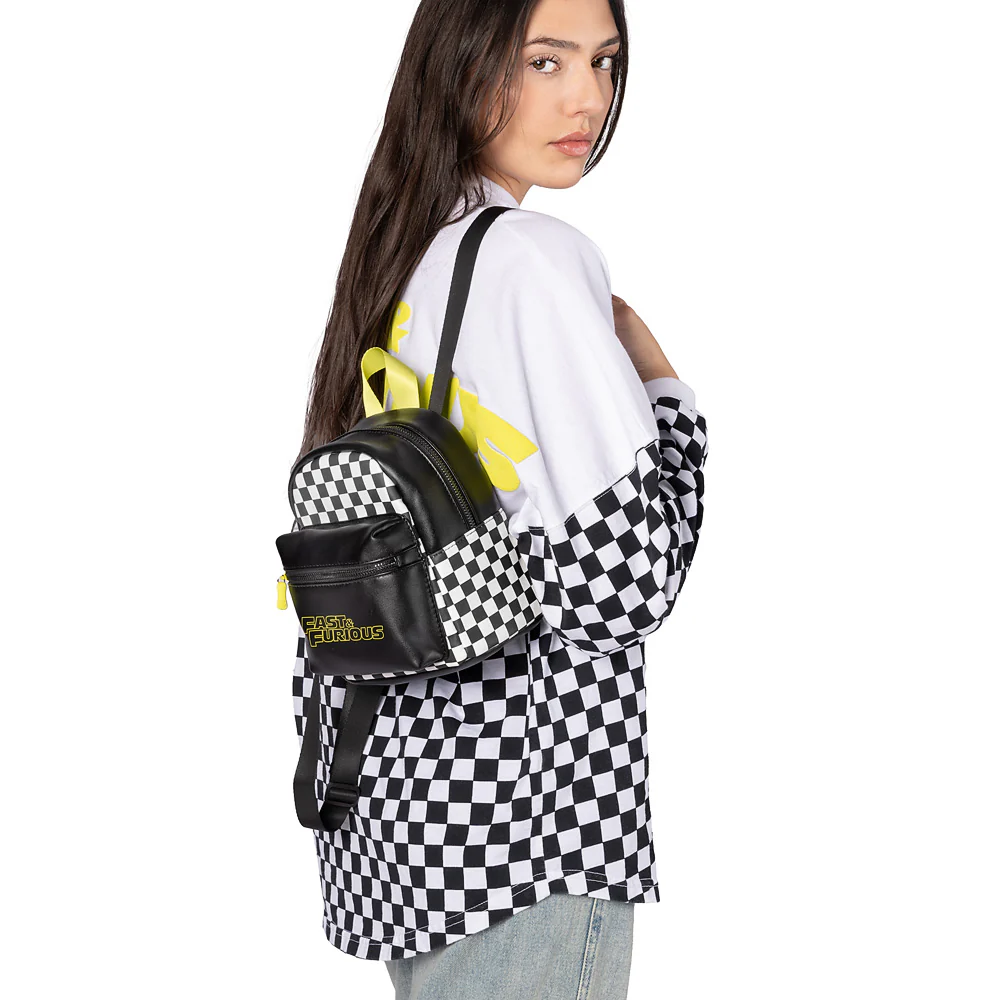 Fast & Furious Checkerboard Mini Backpack 7 Fast & Furious Checkerboard Mini Backpack