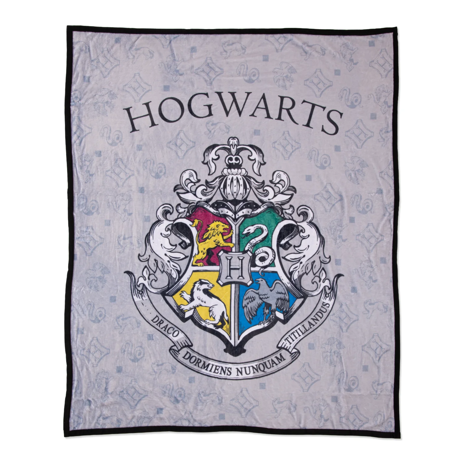 Harry Potter™ Blanket Featuring Hogwarts™ Crest Pattern
