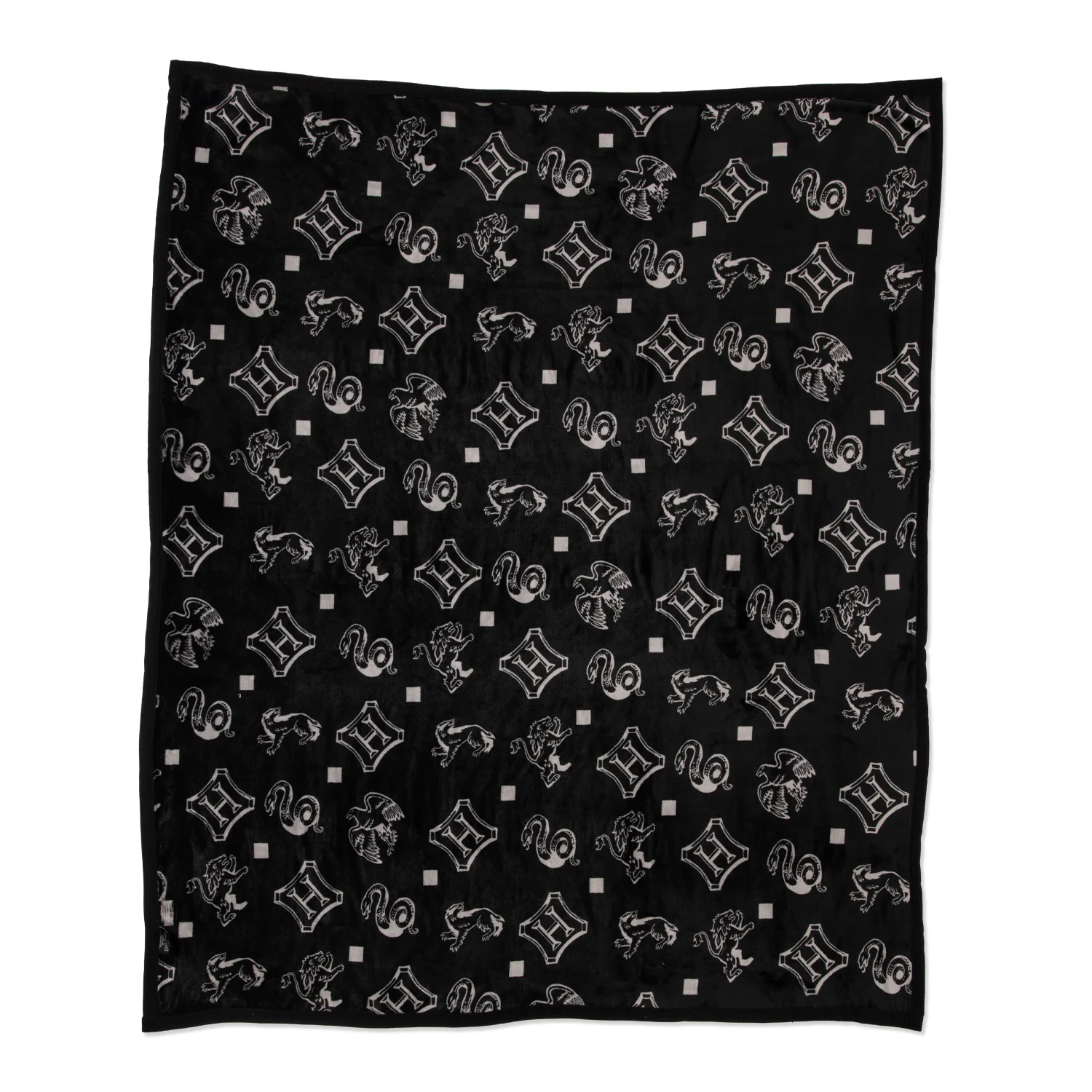 Harry Potter™ Blanket Featuring Hogwarts™ Crest Pattern