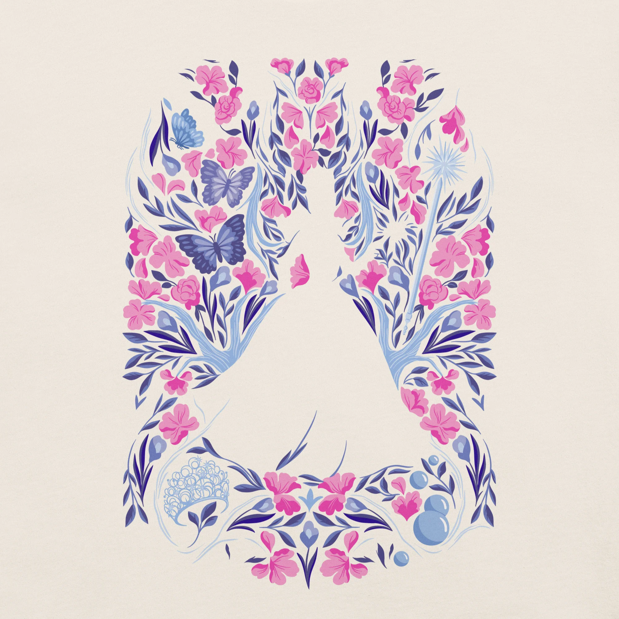 Wicked: For Good T-Shirt "Glinda Floral" 2 Wicked: For Good T-Shirt "Glinda Floral"